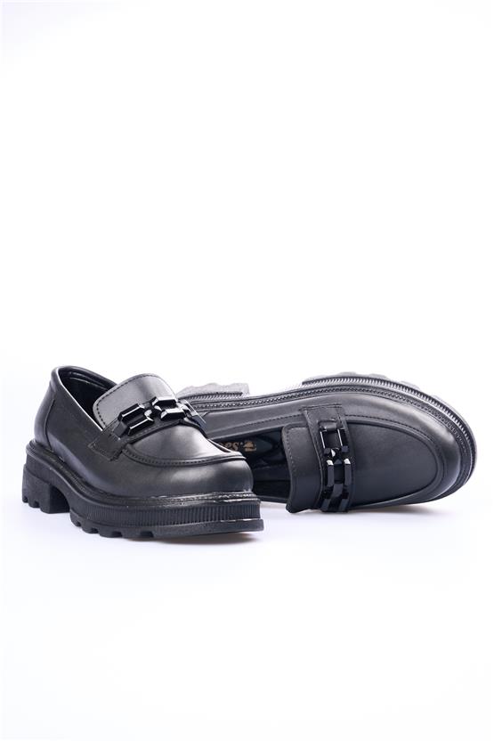 Swell Soft 05-1071 Siyah Kadın Loafer Ayakkabı