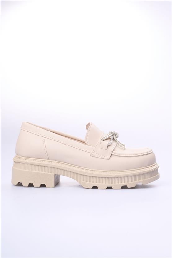 Swell Soft 05-1075 Bej Kadın Loafer Ayakkabı