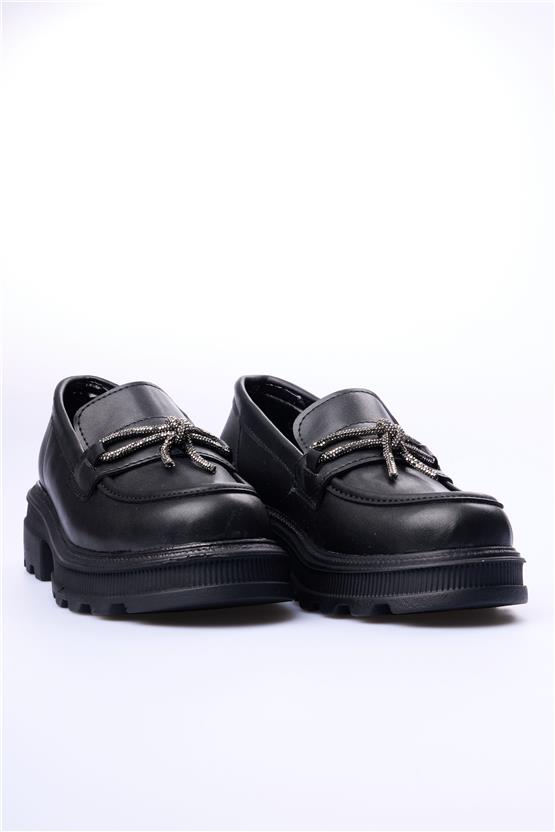 Swell Soft 05-1075 Siyah Kadın Loafer Ayakkabı