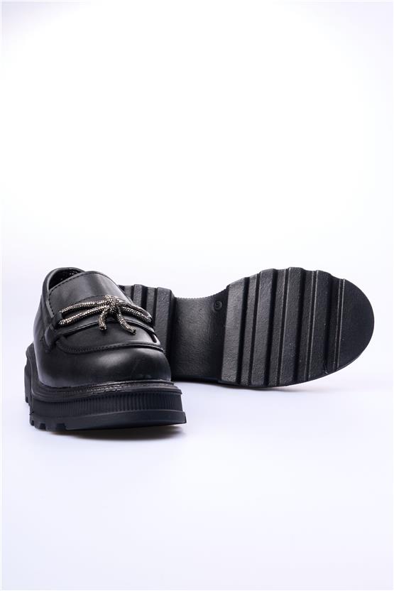 Swell Soft 05-1075 Siyah Kadın Loafer Ayakkabı