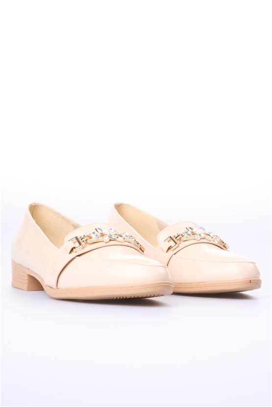 Swell Soft 06-1001 Bej Kadın Loafer Ayakkabı