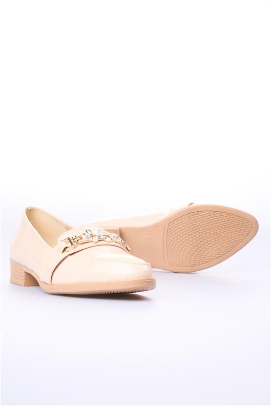 Swell Soft 06-1001 Bej Kadın Loafer Ayakkabı