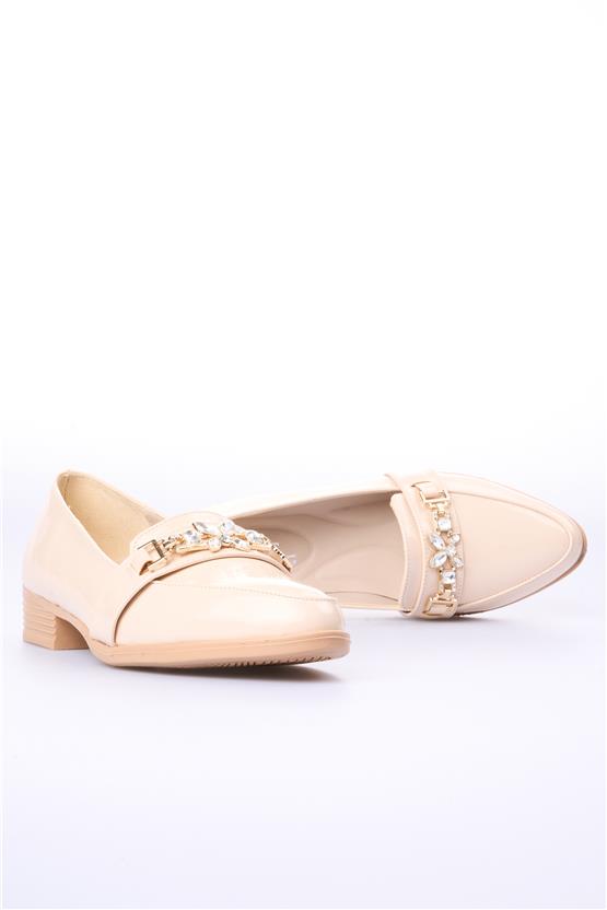 Swell Soft 06-1001 Bej Kadın Loafer Ayakkabı