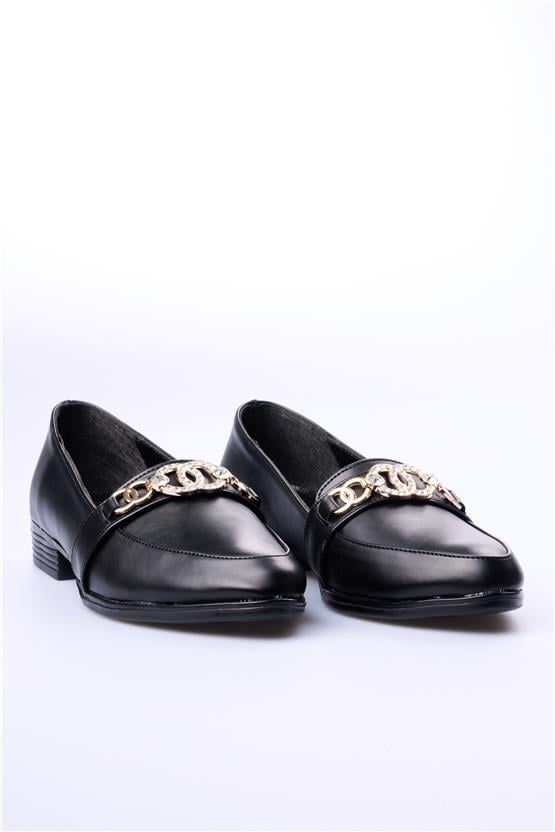 Swell Soft 06-1025 Siyah Kadın Loafer Ayakkabı