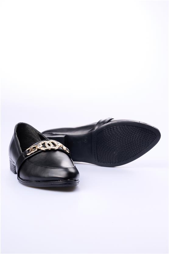 Swell Soft 06-1025 Siyah Kadın Loafer Ayakkabı