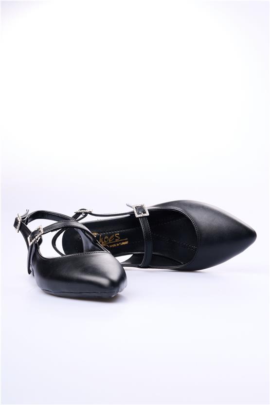 Swell Soft 06-301 Siyah Kadın Babet Ayakkabı