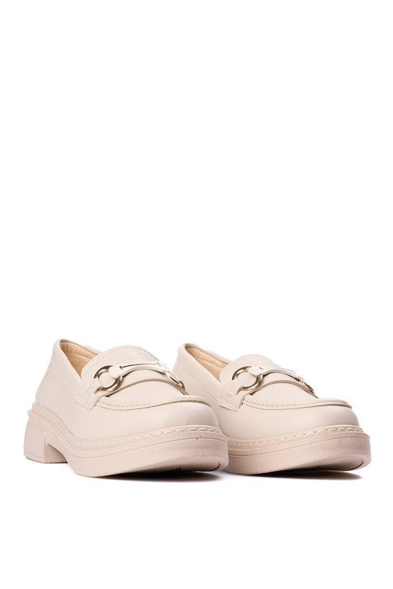 Swell Soft 17 1803 Bej Bayan Loafer Ayakkabı
