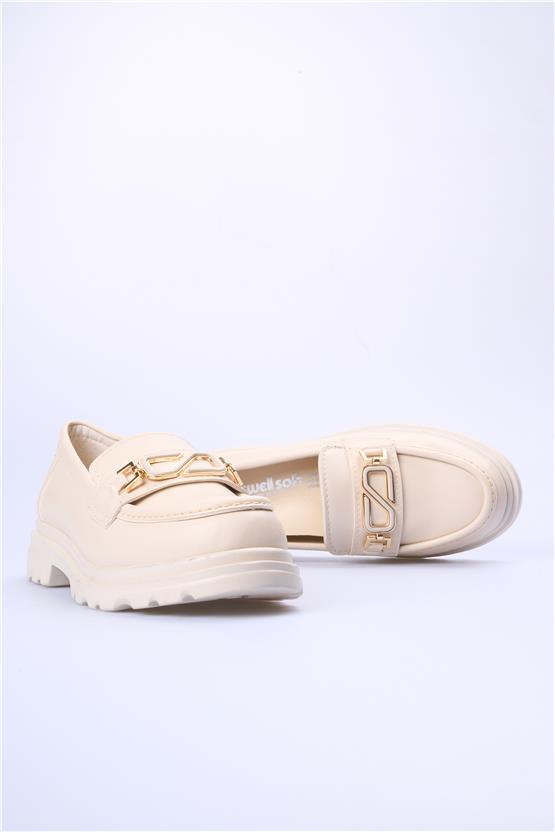 Swell Soft 19 506 Bej Kadın Loafer Ayakkabı