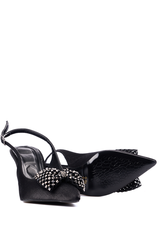 Swell Soft 37 116 Sıyah Kırısık Bayan Klasık Ayakkabı