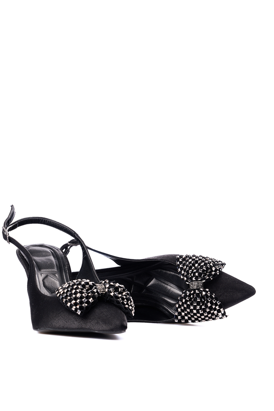 Swell Soft 37 116 Sıyah Kırısık Bayan Klasık Ayakkabı