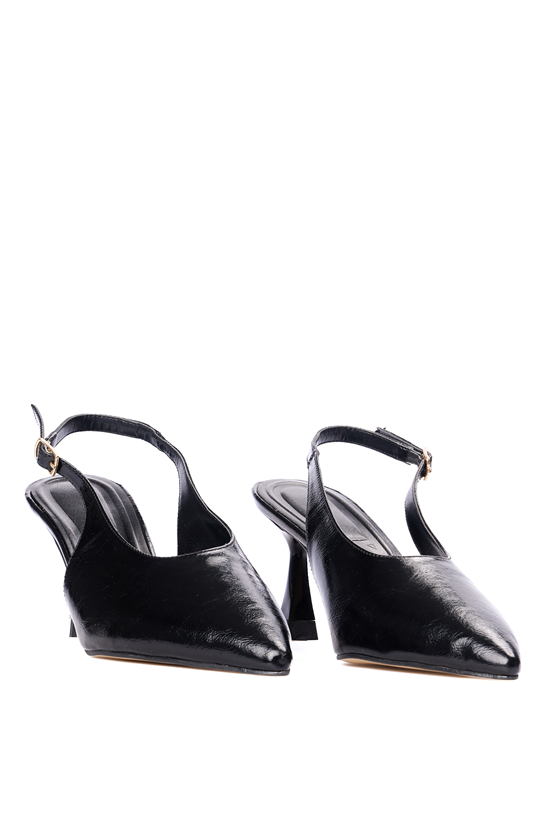 Swell Soft 37 208 Sıyah Kırısık Bayan Klasık Ayakkabı