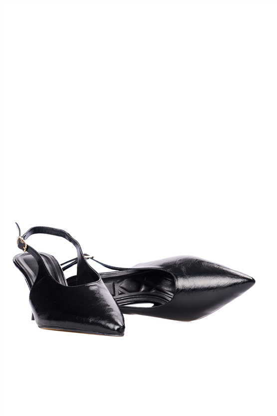 Swell Soft 37 208 Sıyah Kırısık Bayan Klasık Ayakkabı