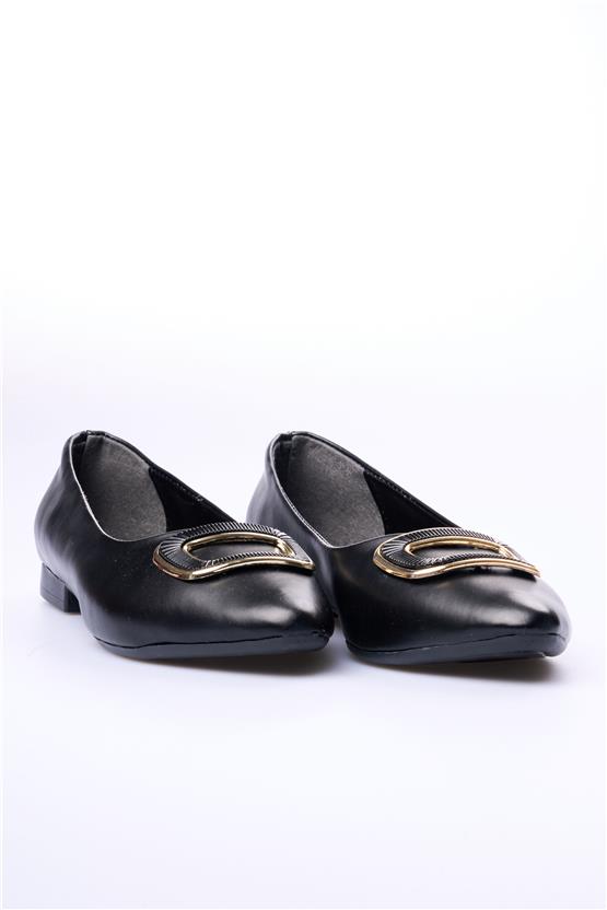 Swell Soft 4117-02 Siyah Kadın Babet Ayakkabı