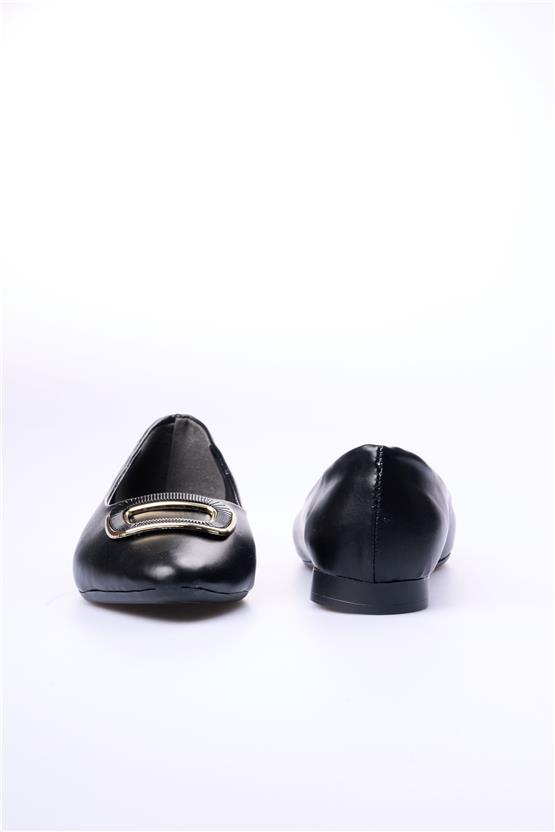 Swell Soft 4117-02 Siyah Kadın Babet Ayakkabı