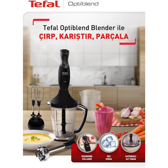 TEFAL OPTIBLEND EL BLENDER SETI 1000W 1,5LT SIYAH