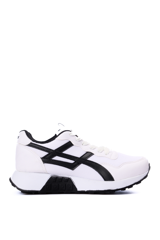 Tekın 120 Beyaz-Beyaz Grs Sneaker Ayakkabı