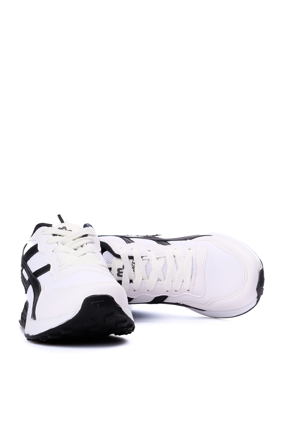 Tekın 120 Beyaz-Beyaz Grs Sneaker Ayakkabı