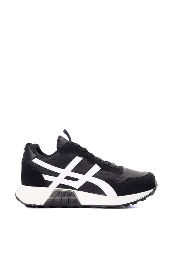 Tekın 120 Sıyah-Beyaz Grs Sneaker Ayakkabı