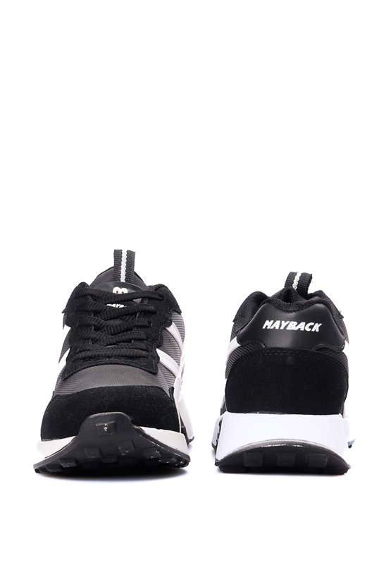 Tekın 120 Sıyah-Beyaz Grs Sneaker Ayakkabı