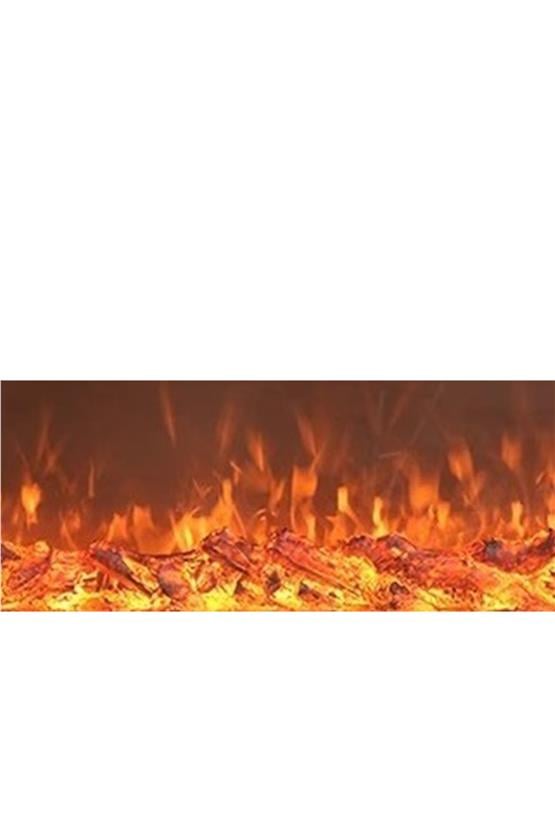 Tektes Elektrikli Şömine 110 Cm Isıtmasız Tek Renkli Bluetoothlu