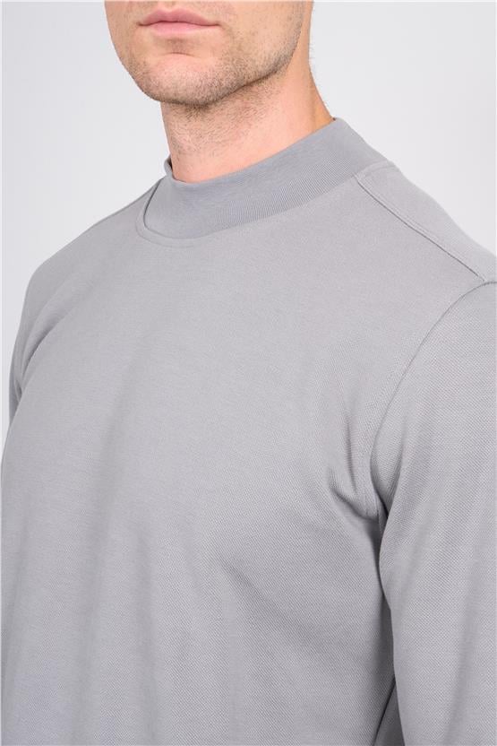 Troy A.Füme Erkek Pike Balıkcı Yaka Sweatshirt