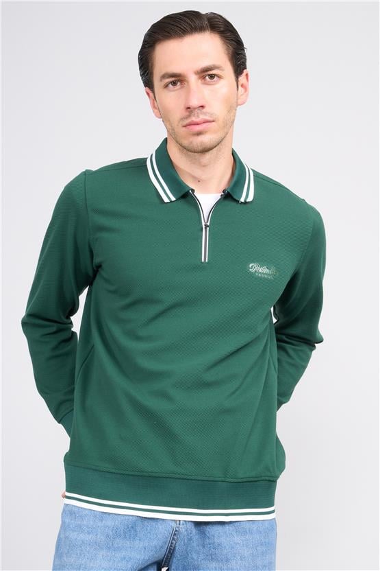 Troy Nefti Erkek Fox Fermuarlı Sweatshirt