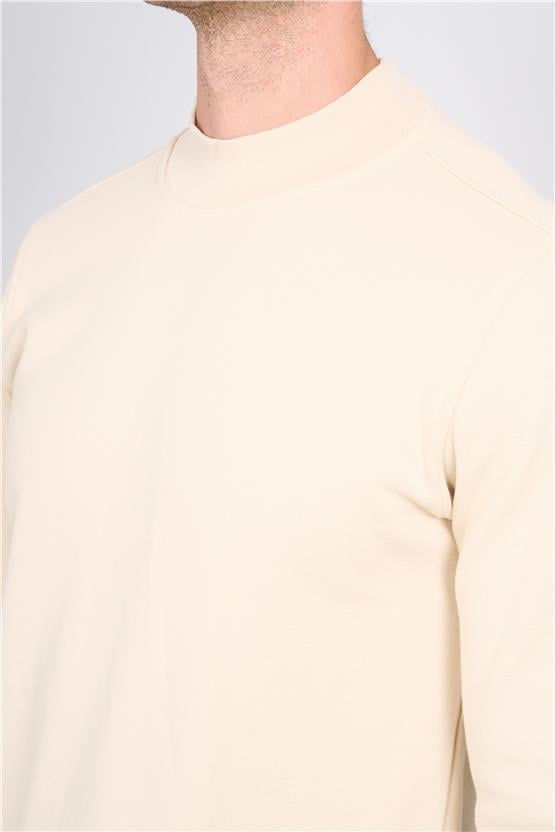 Troy Prada Erkek Pike Balıkcı Yaka Sweatshirt