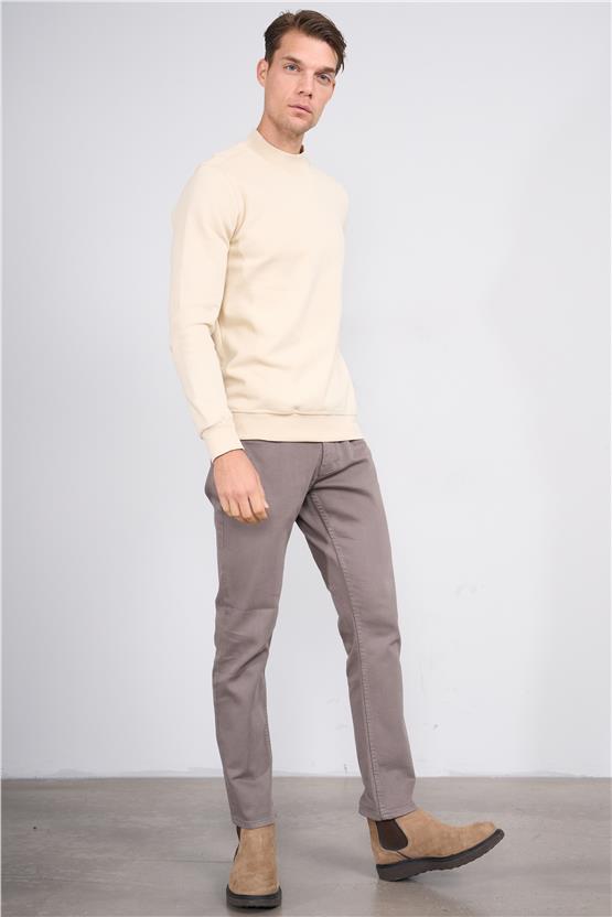 Troy Prada Erkek Pike Balıkcı Yaka Sweatshirt