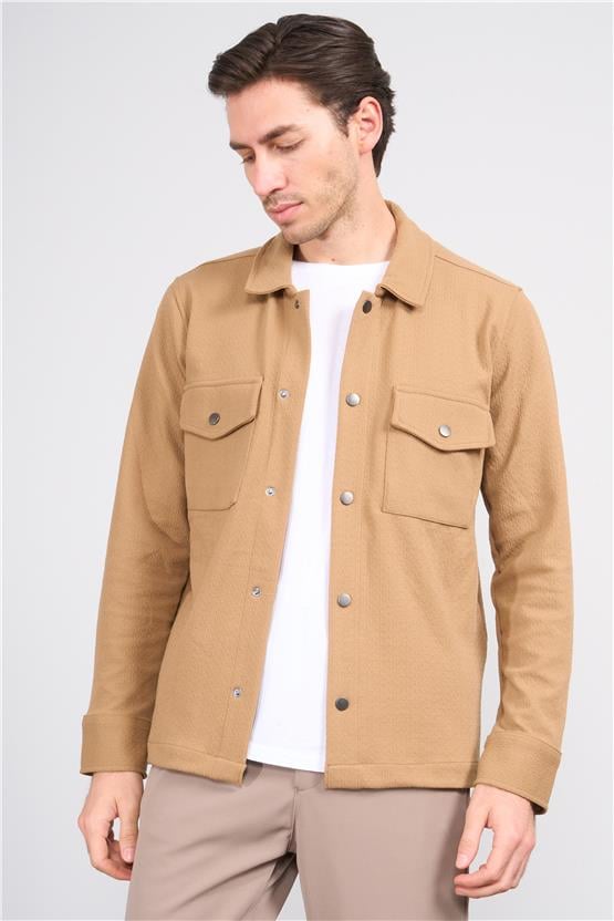 Troy Vizon Erkek Metrıx Cep Cıtcıtlı Gömlek Sweatshirt