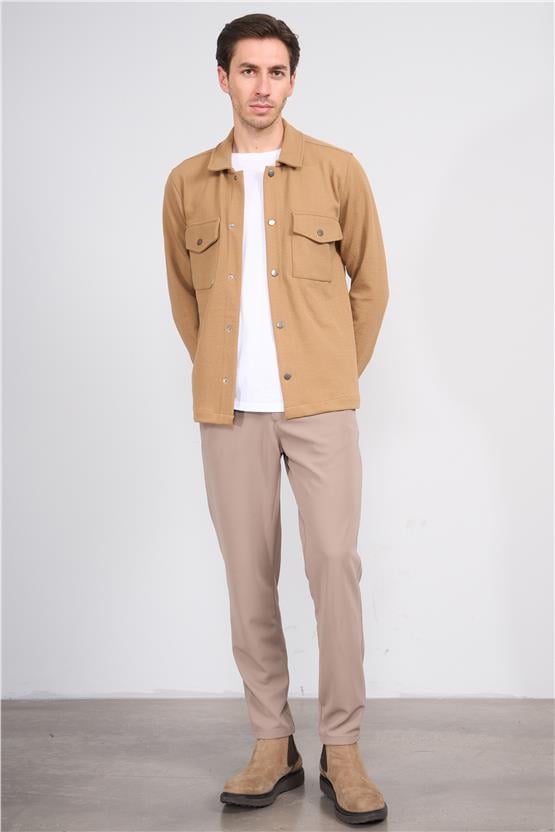 Troy Vizon Erkek Metrıx Cep Cıtcıtlı Gömlek Sweatshirt