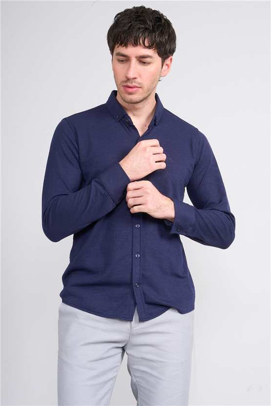 Troy Y26 26204 Laci Erkek Kabuk Desen Uzun Kol Gom