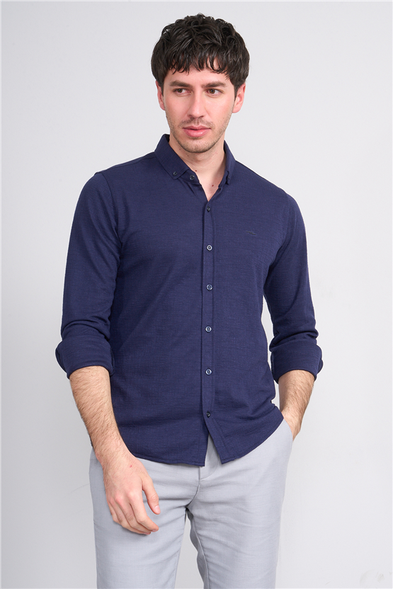 Troy Y26 26204 Laci Erkek Kabuk Desen Uzun Kol Gom