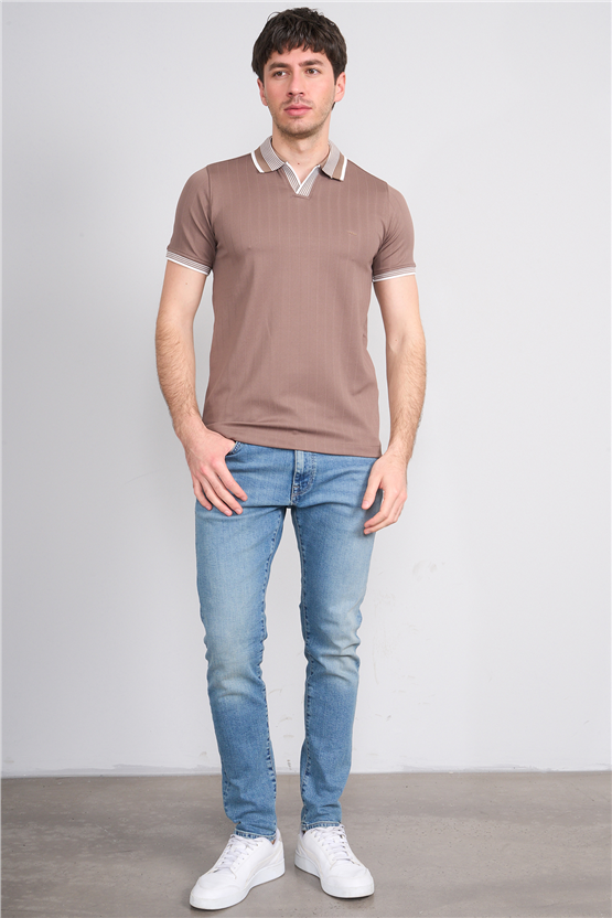 Troy Y26 26542 Vızyon Erkek Cupra V Pat Polo T-Shirt