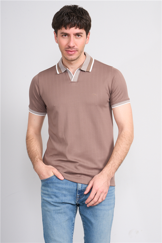 Troy Y26 26542 Vızyon Erkek Cupra V Pat Polo T-Shirt