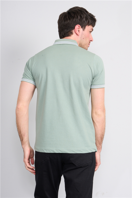 Troy Y26 26544 Çağla Erkek Pepe Yakalı T-Shirt