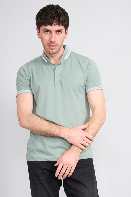 Troy Y26 26544 Çağla Erkek Pepe Yakalı T-Shirt