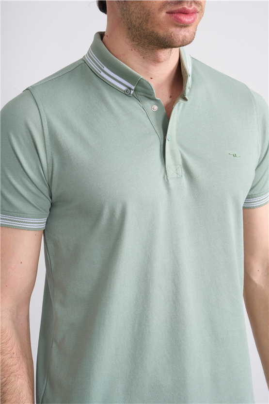 Troy Y26 26544 Çağla Erkek Pepe Yakalı T-Shirt