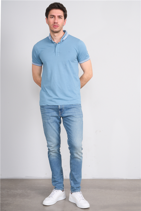 Troy Y26 26544 Prada Erkek Pepe Yakalı T-Shirt