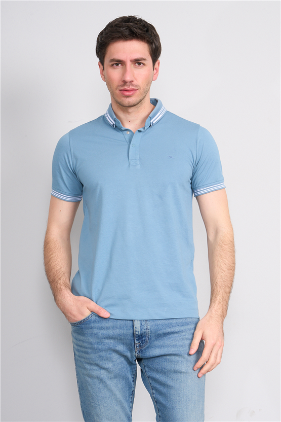 Troy Y26 26544 Prada Erkek Pepe Yakalı T-Shirt