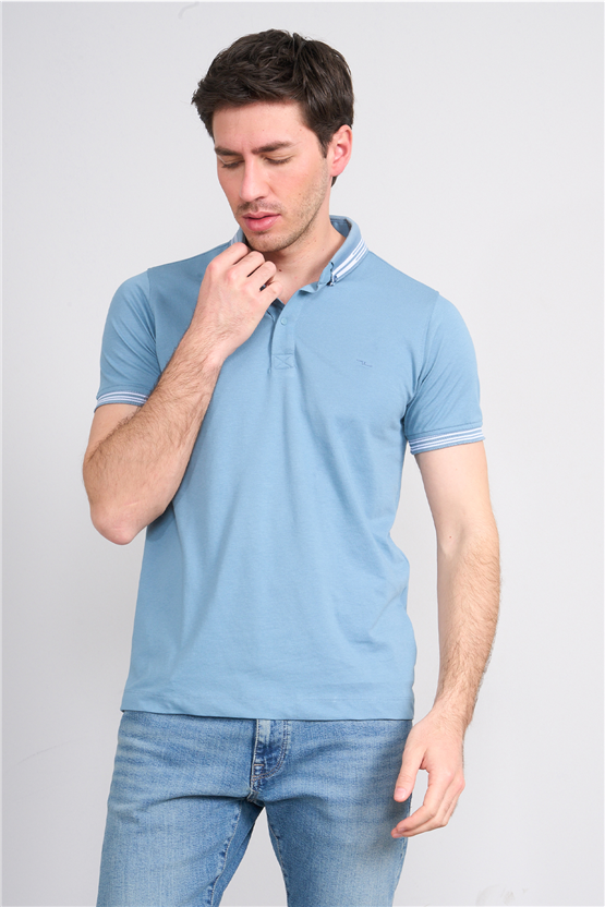 Troy Y26 26544 Prada Erkek Pepe Yakalı T-Shirt