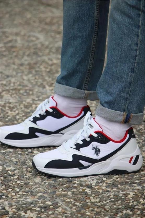 Us Polo 5M Husky 5Fx Beyaz Mrd Sneaker Ayakkabı