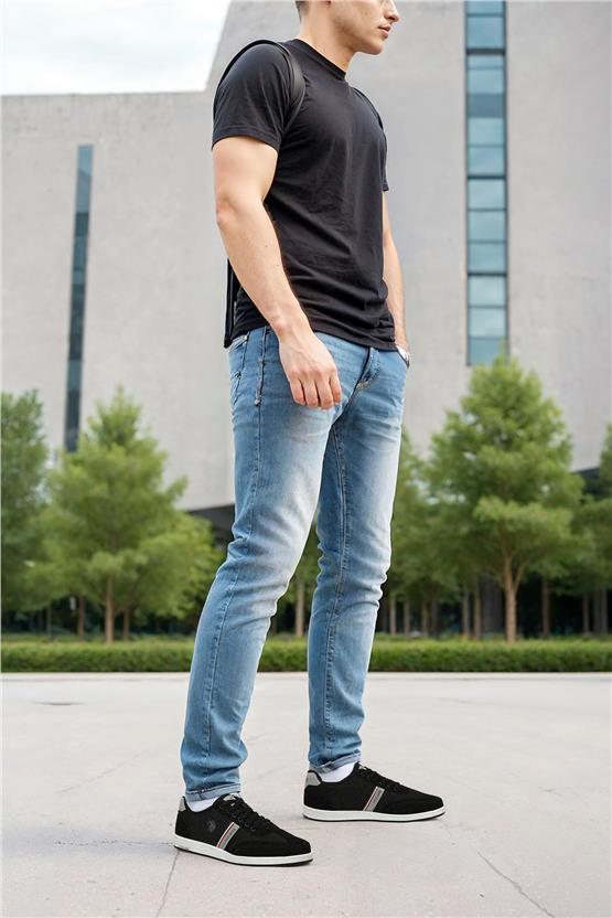 Us Polo 5M Kares 5Fx Sıyah Mrd Sneaker Ayakkabı