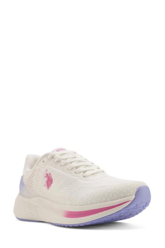 Us Polo A10181260812010 4W Blake Wmn 4Pr Kırık Beyaz Kadın Koşu Ayakkabısı