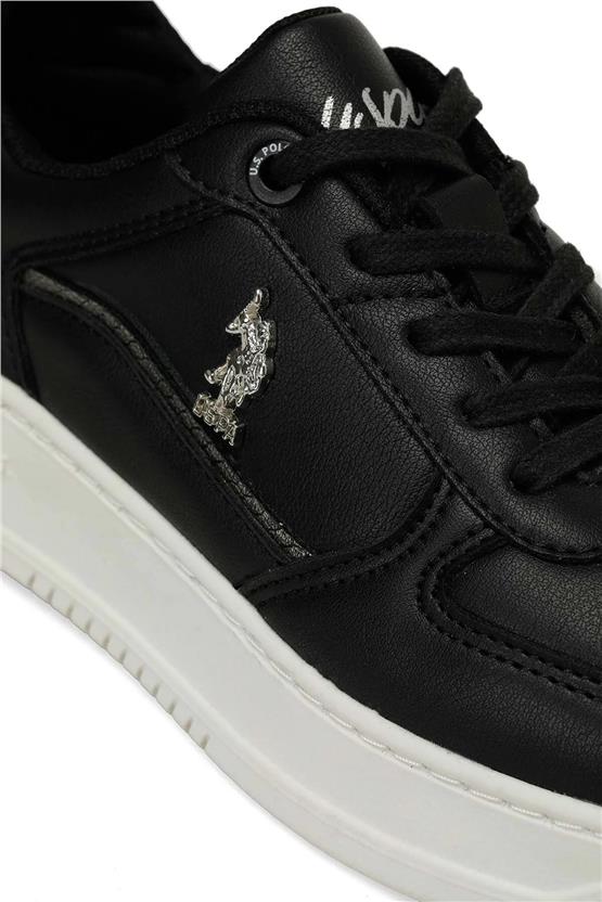 Us Polo A10188527112010 4F Grace 4Pr Siyah Kadın Havuz Taban Sneaker Ayakkabı