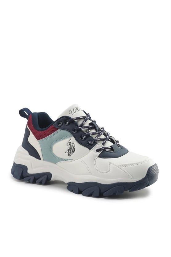 Us Polo A10202193412010 5F Tracky 5Pr Beyaz Kadın Yuruyus Ayakkabısı