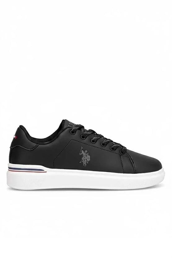Us Polo A10215681912010 6M Arsen 6Fx Sıyah Erkek Havuz Taban Sneaker Ayakkabı