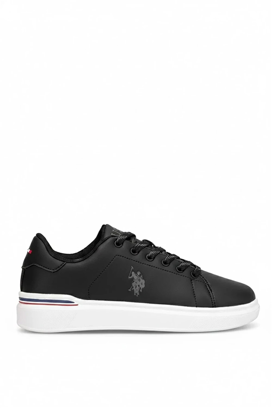 Us Polo A10215681912010 6M Arsen 6Fx Sıyah Erkek Havuz Taban Sneaker Ayakkabı