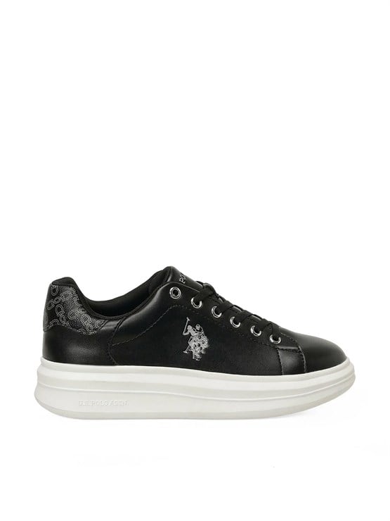 Us Polo A10215781312010 6P Jessıca 6Fx Sıyah Kadın Havuz Taban Sneaker Ayakkabı