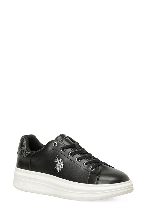 Us Polo A10215781312010 6P Jessıca 6Fx Sıyah Kadın Havuz Taban Sneaker Ayakkabı