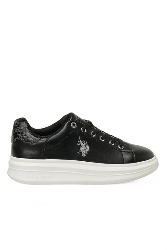 Us Polo A10215781312010 6P Jessıca 6Fx Sıyah Kadın Havuz Taban Sneaker Ayakkabı